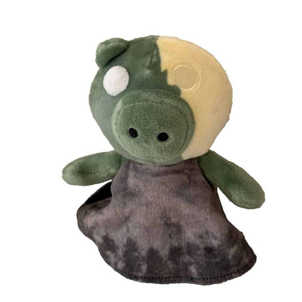 Piggy Zompiggy Plush Stuffed Toy Green Yellow 6"